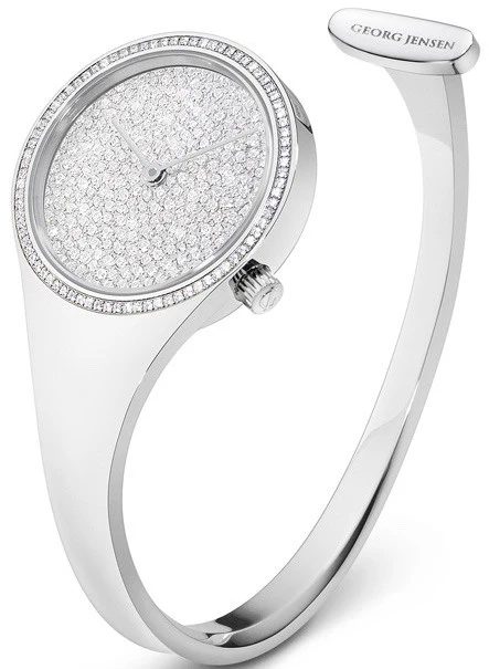 Georg Jensen Watch Vivianna Pave Dial Medium