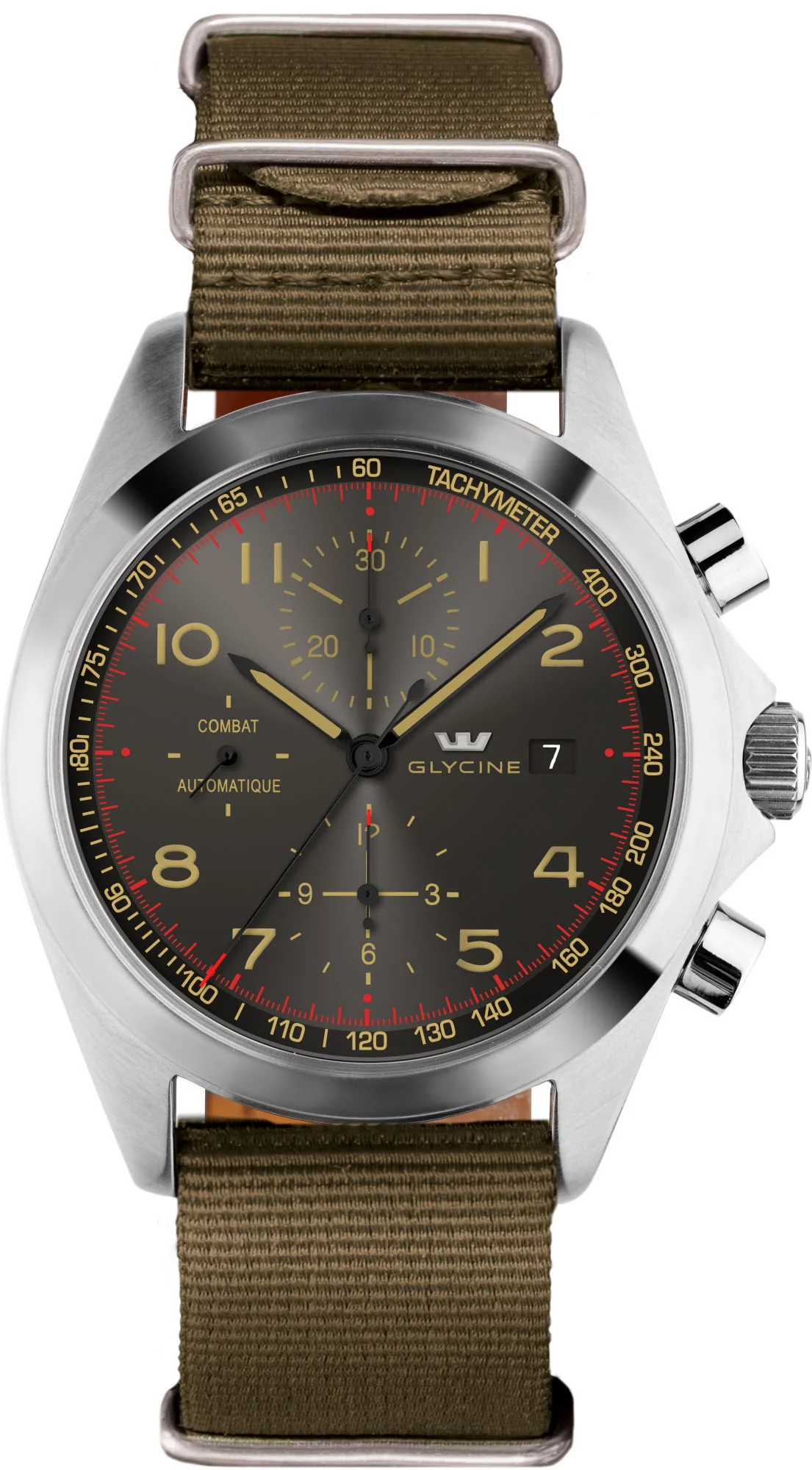 Glycine Watch Combat Chronograph Green