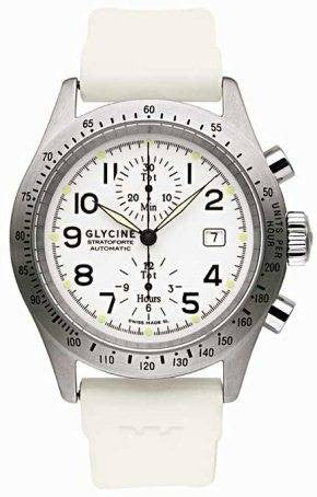 Glycine Stratoforte Chronograph White D