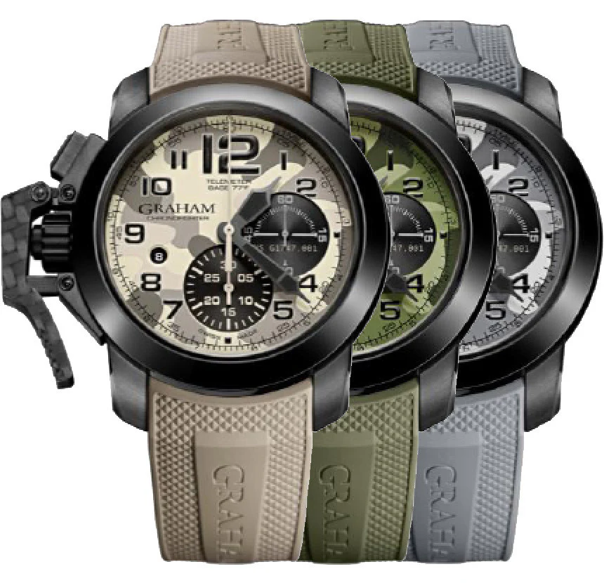 Graham Watch Chronofighter Oversize Black Arrow Set Of 3 Farenheit