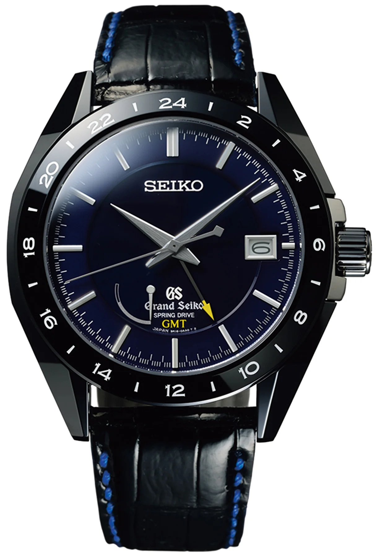 Grand Seiko Watch Spring Drive Sports Black Ceramic GMT Limited Edition