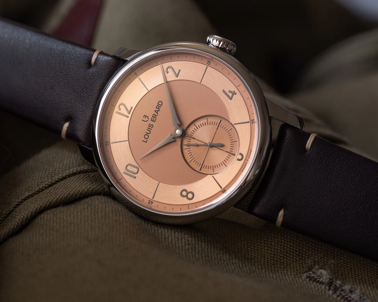 Louis Erard Excellence Petite Seconde Terracotta 42mm Watch - Image 4