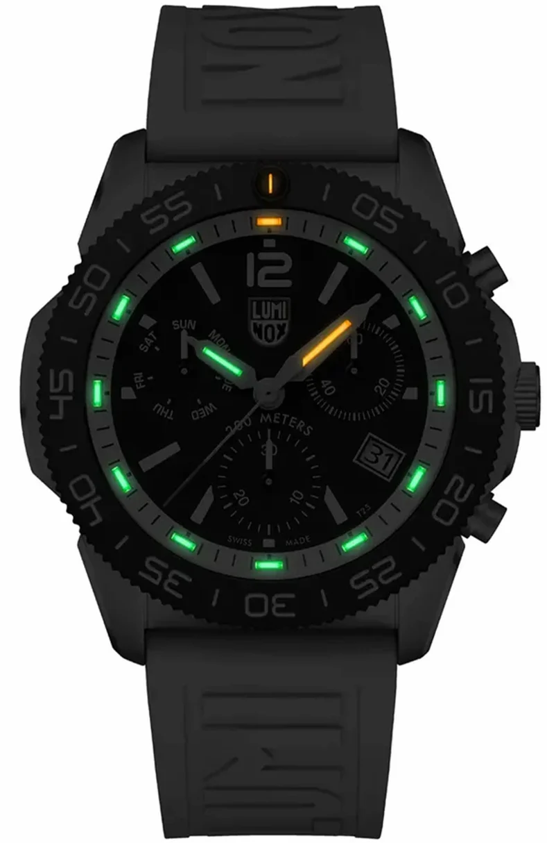 Luminox Sea Pacific Diver Chronograph 3140 Black White Watch - Image 2