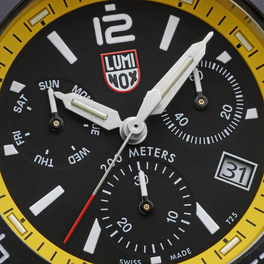 Luminox Sea Pacific Diver Chronograph 3140 Black Yellow Watch - Image 5
