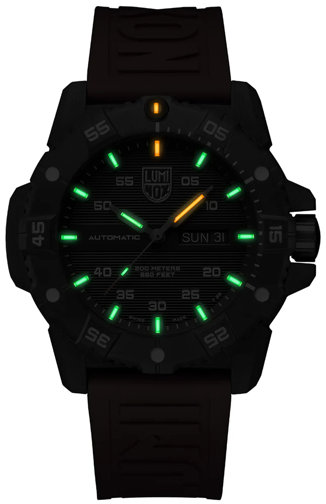 Luminox Sea Master Automatic Carbon Seal 3800 Series Watch - Image 3