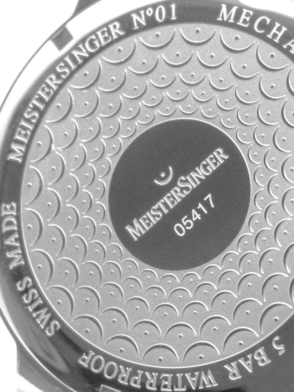 MeisterSinger N. 01 Mens Suede Grey Watch - Image 3