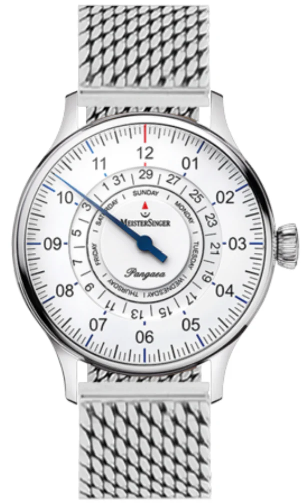 MeisterSinger Watch Pangaea Day Date Milanaise Bracelet