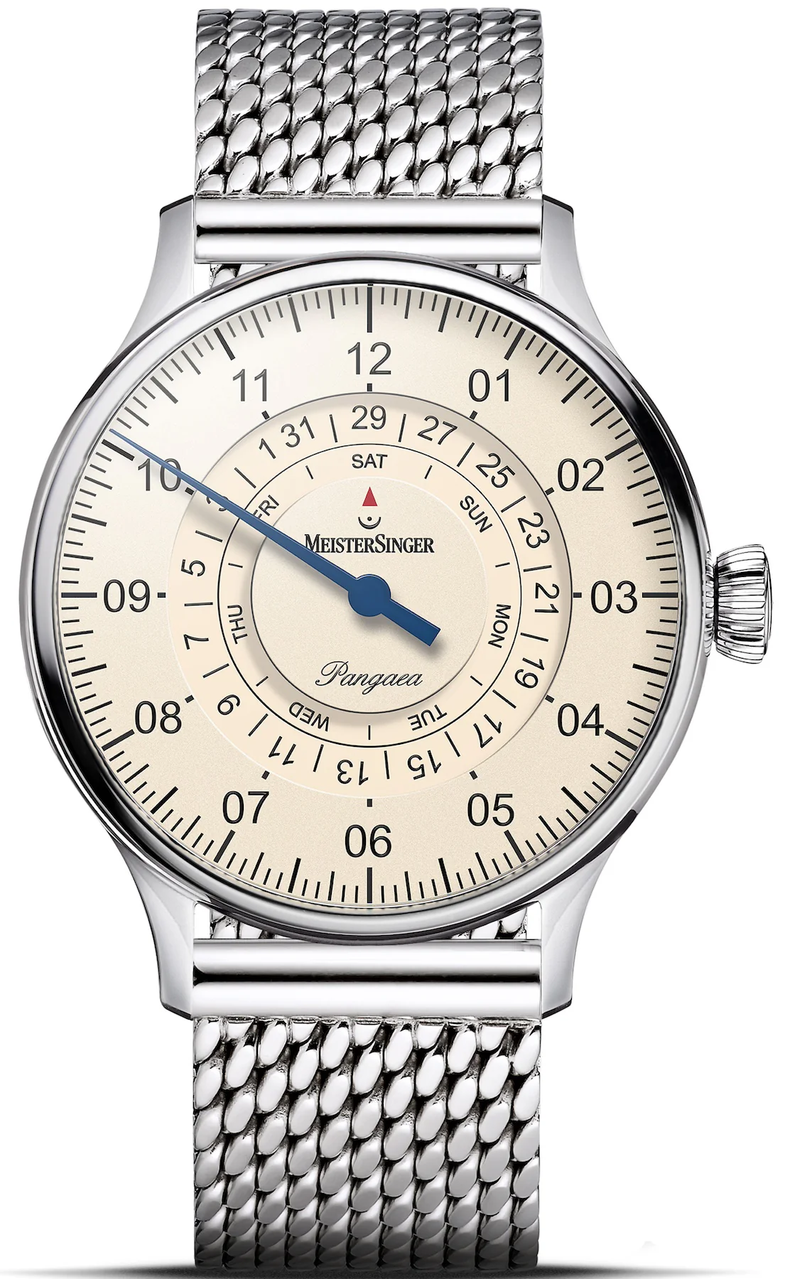MeisterSinger Pangaea Day Date Milanaise Bracelet Watch