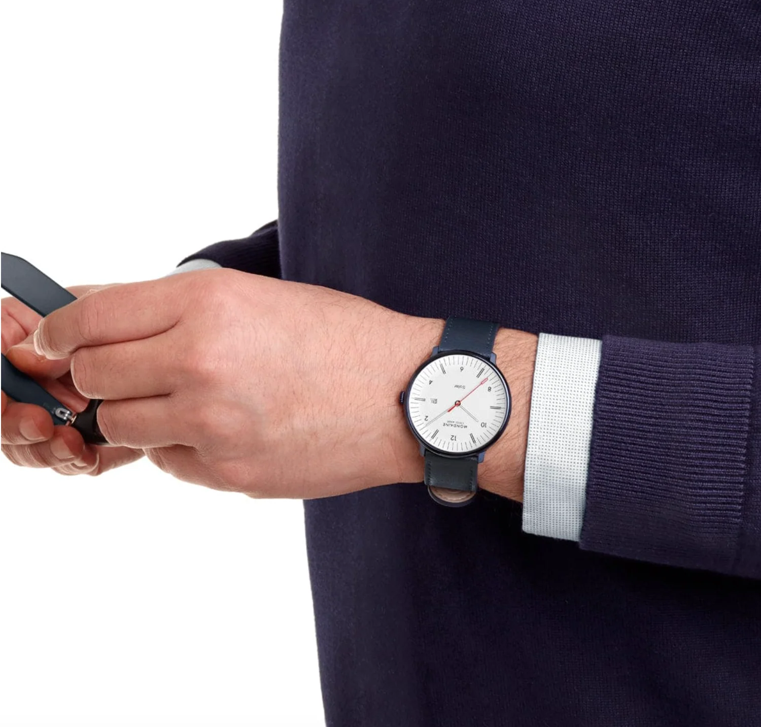 Mondaine Doppio 41mm Solar Watch - Image 10