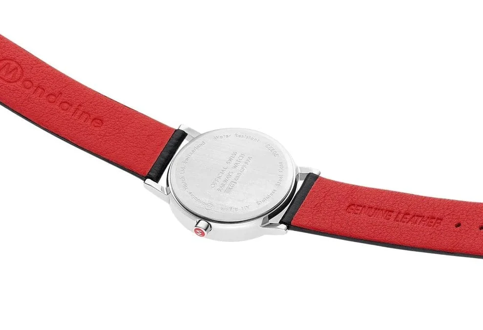 Mondaine Classic Vegan Grape Leather Watch - Image 4