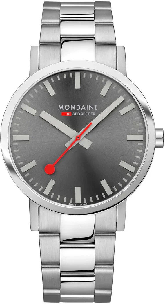 Mondaine Classic Grey Mens Watch - Image 2