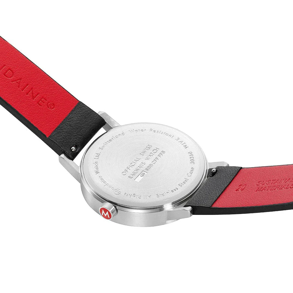 Mondaine Classic White Watch - Image 4