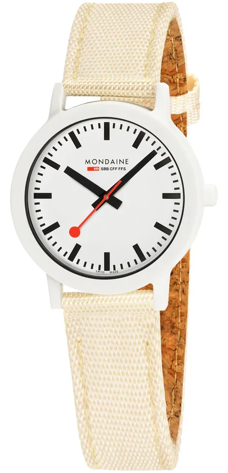 Mondaine Essence White Watch - Image 2