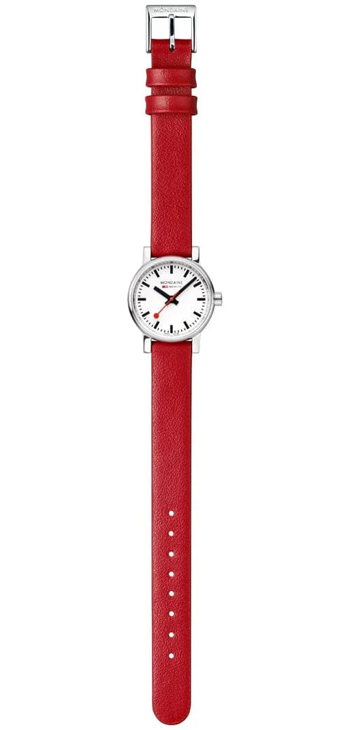 Mondaine Evo2 26mm Grape Leather Watch - Image 6