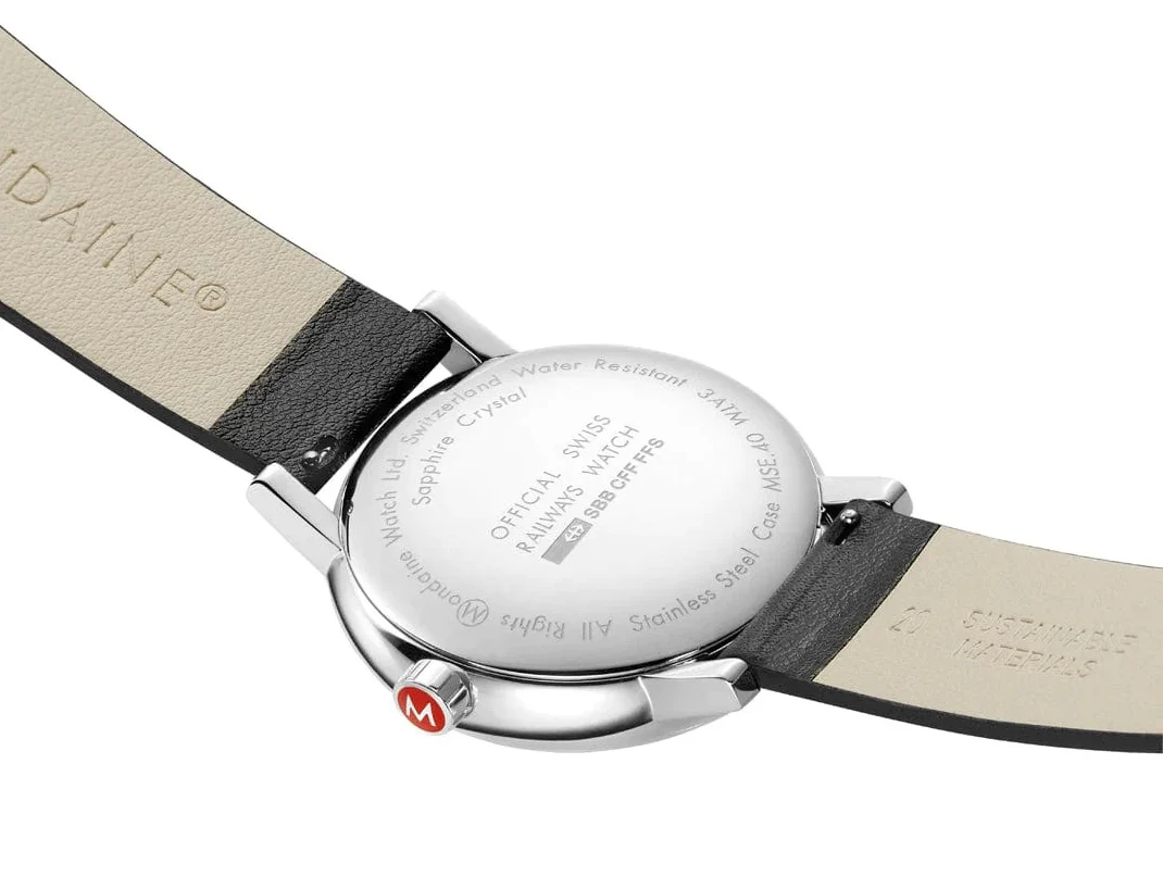 Mondaine Evo2 40mm Grape Leather Watch - Image 4