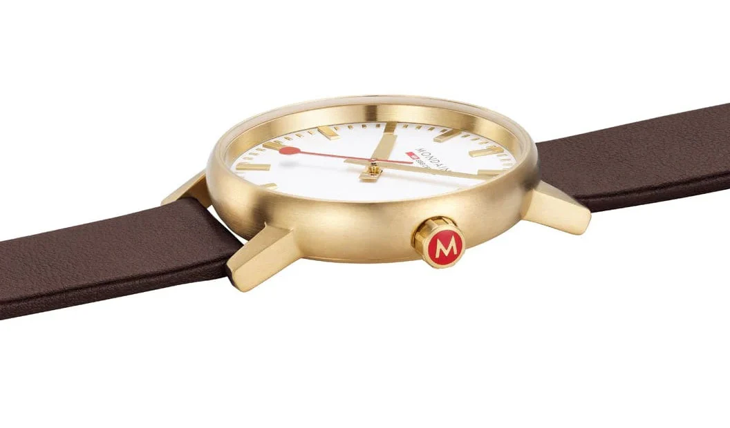 Mondaine Evo2 40mm Grape Leather Watch - Image 3