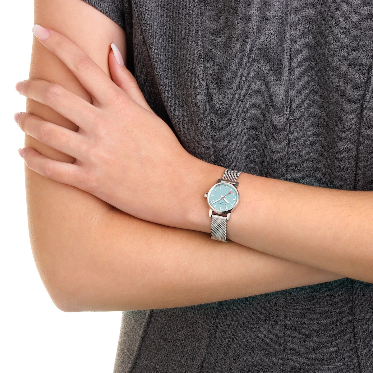 Mondaine Evo2 Dusk 26mm Blue Watch - Image 8