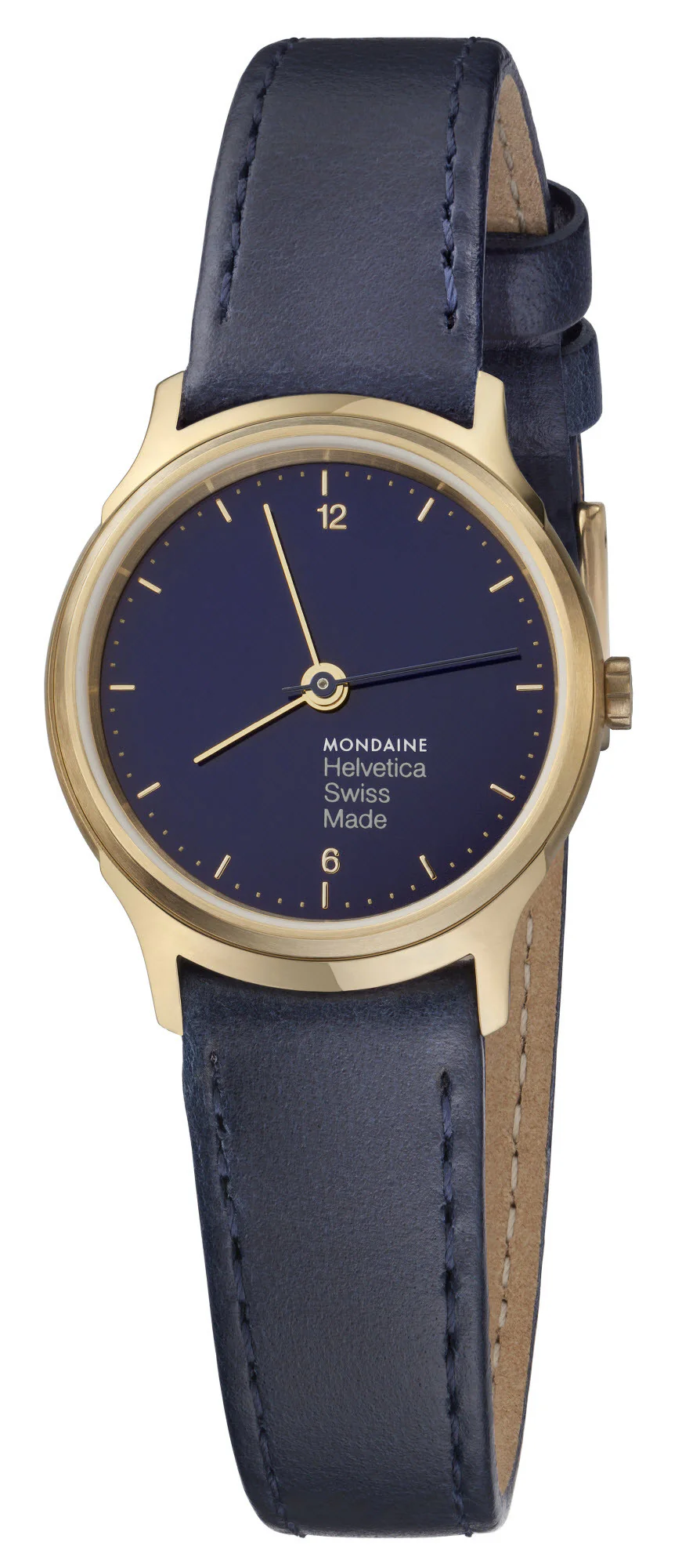 Mondaine Watch Helvetica No1 Blue Marine