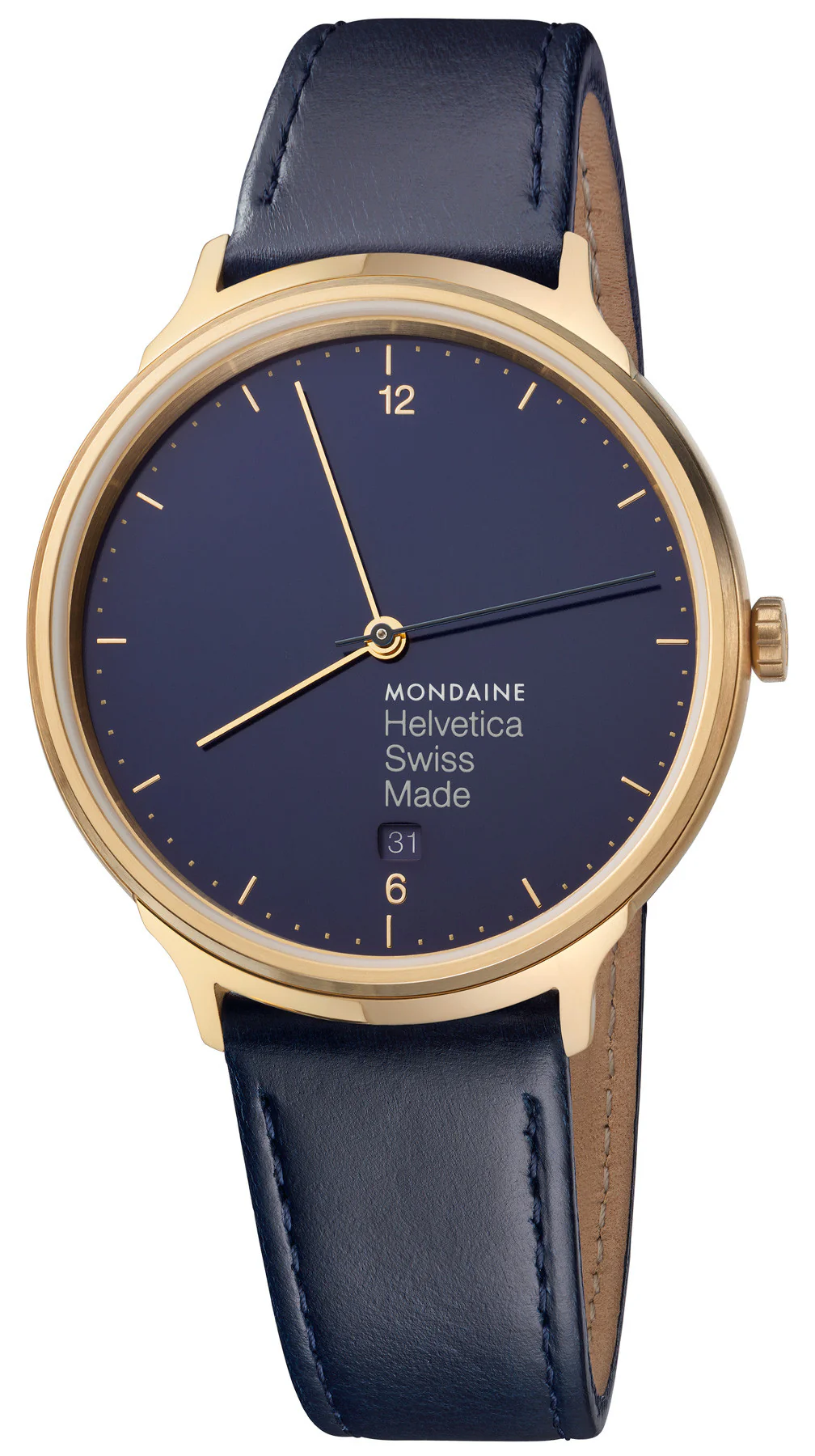 Mondaine Watch Helvetica No1 Blue Marine D