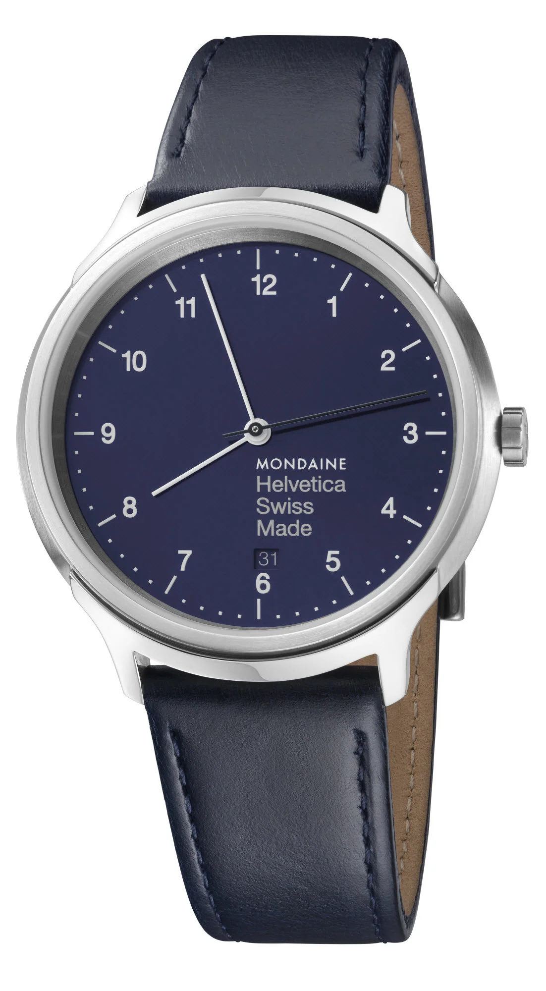 Mondaine Watch Helvetica No1 Blue Marine D