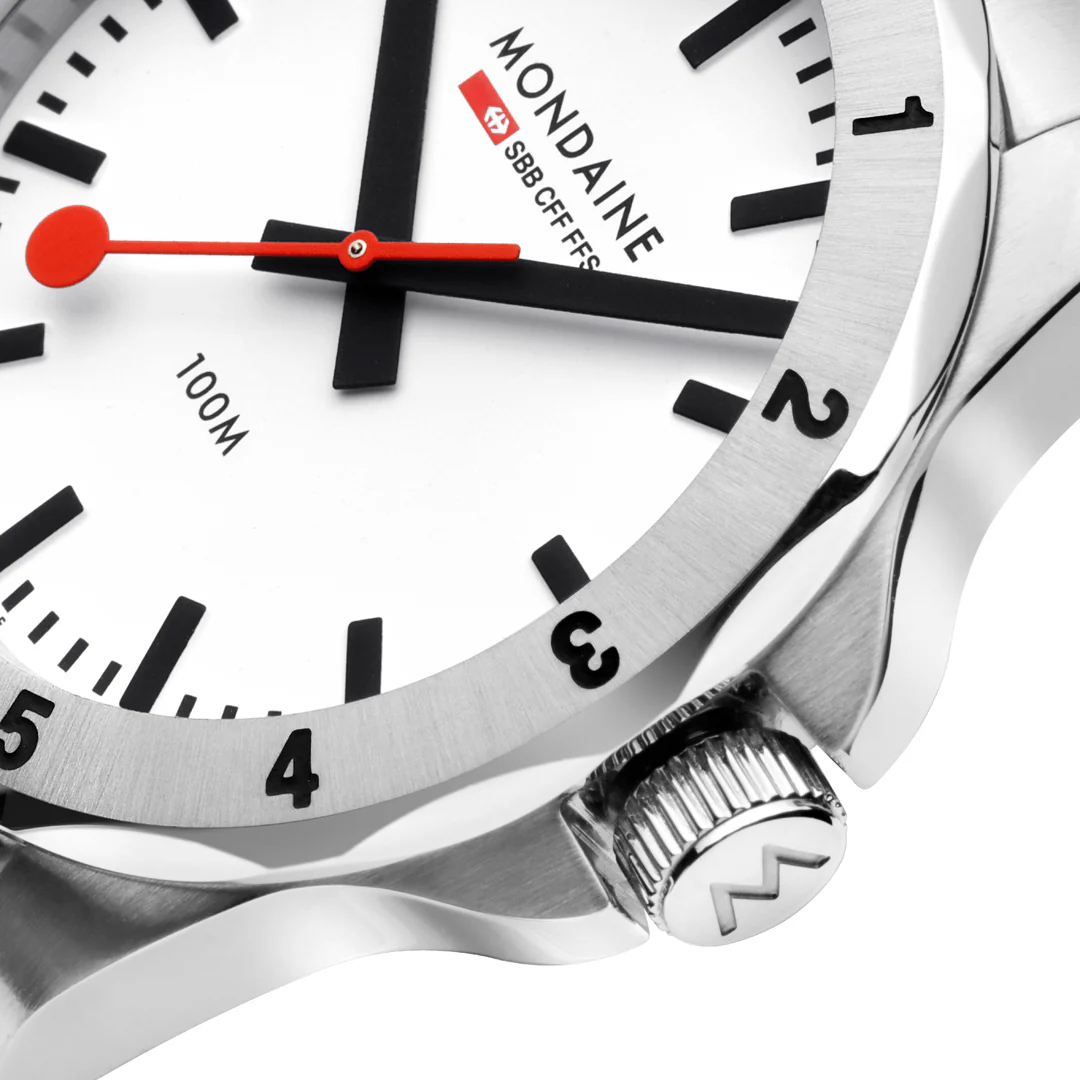 Mondaine Numeri White Watch - Image 4