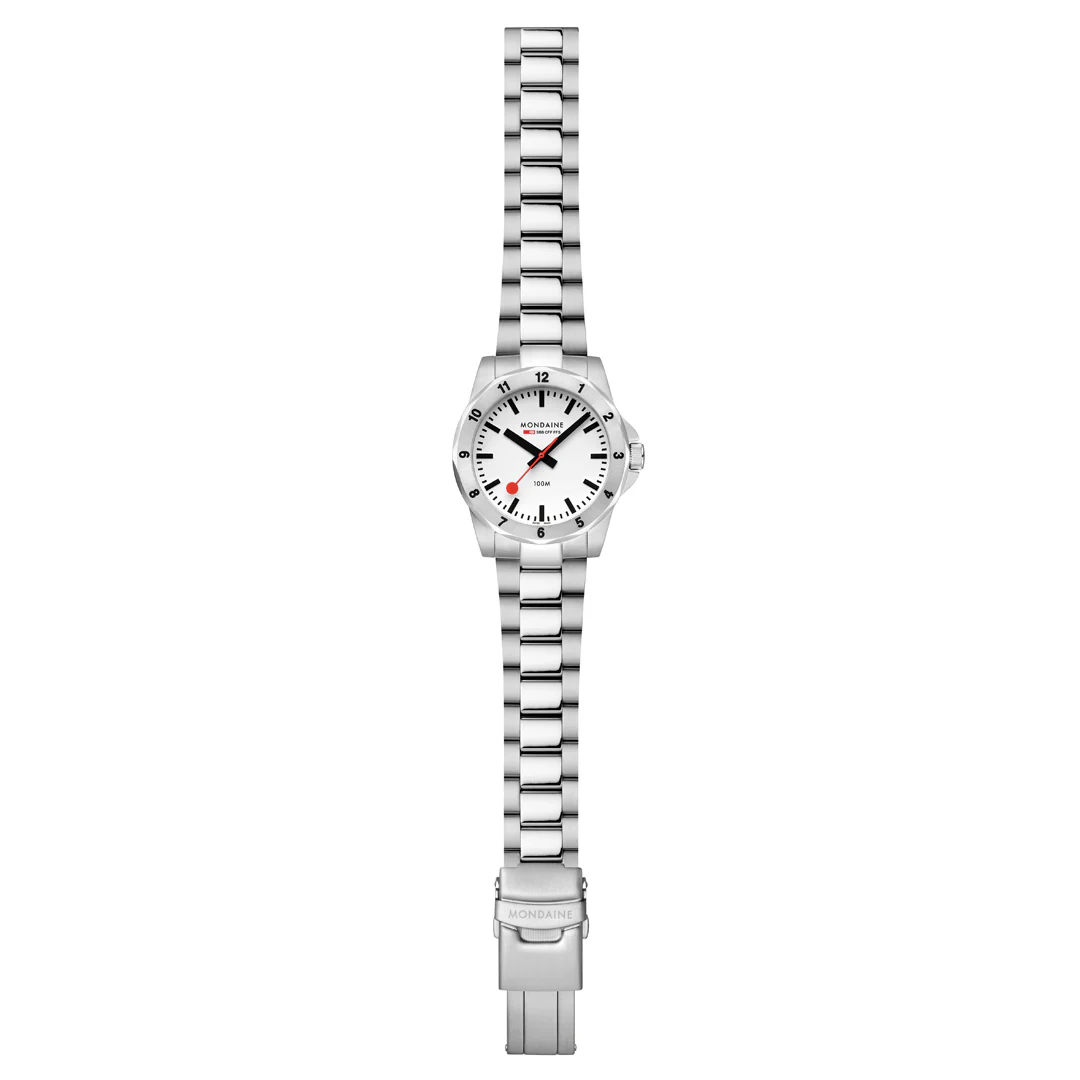 Mondaine Numeri White Watch - Image 7