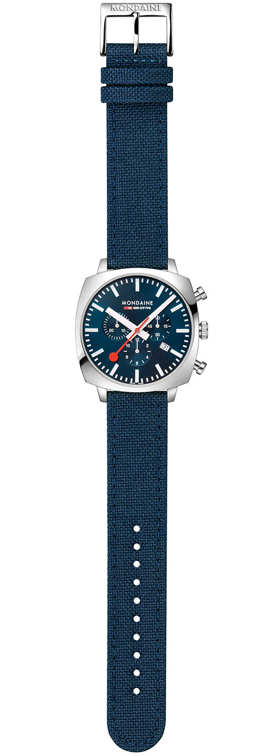 Mondaine Official Swiss Railways Cushion Set Watch - Image 2