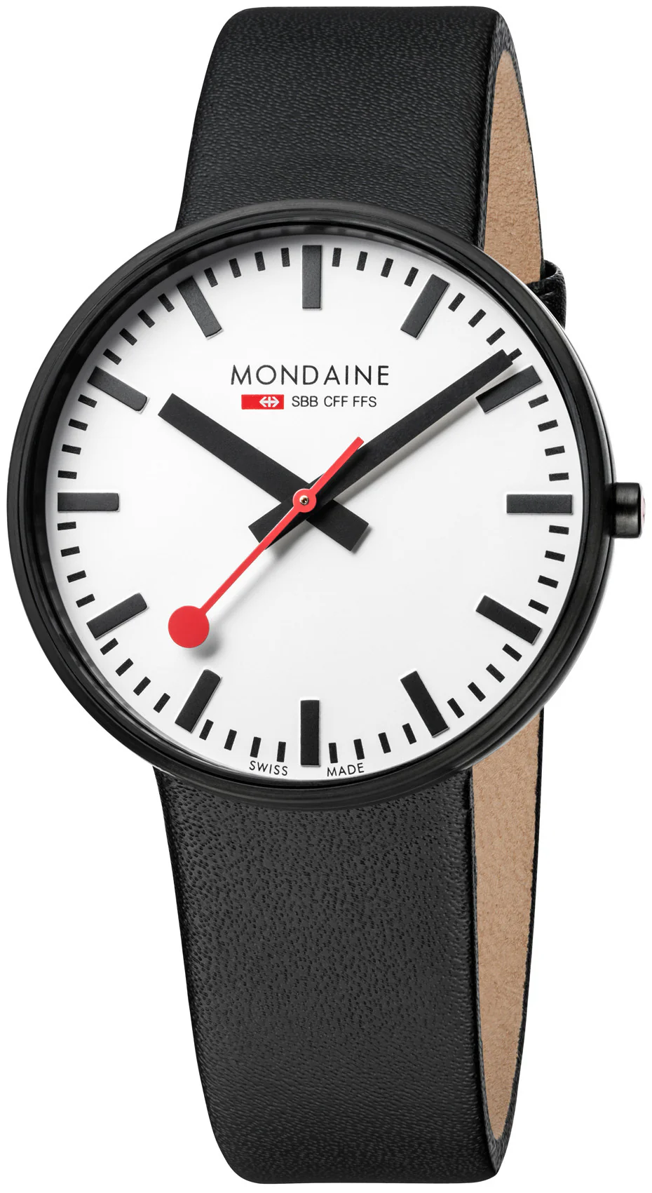 Mondaine Watch SBB Giant Black White D
