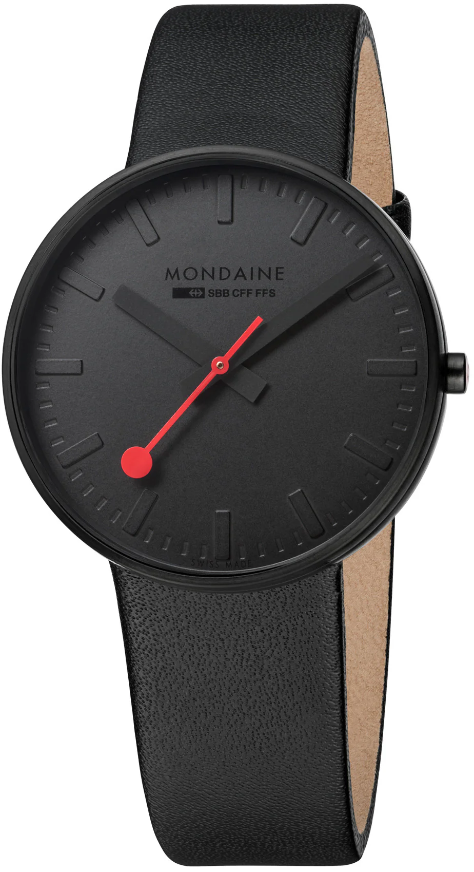 Mondaine Watch SBB Giant Black White
