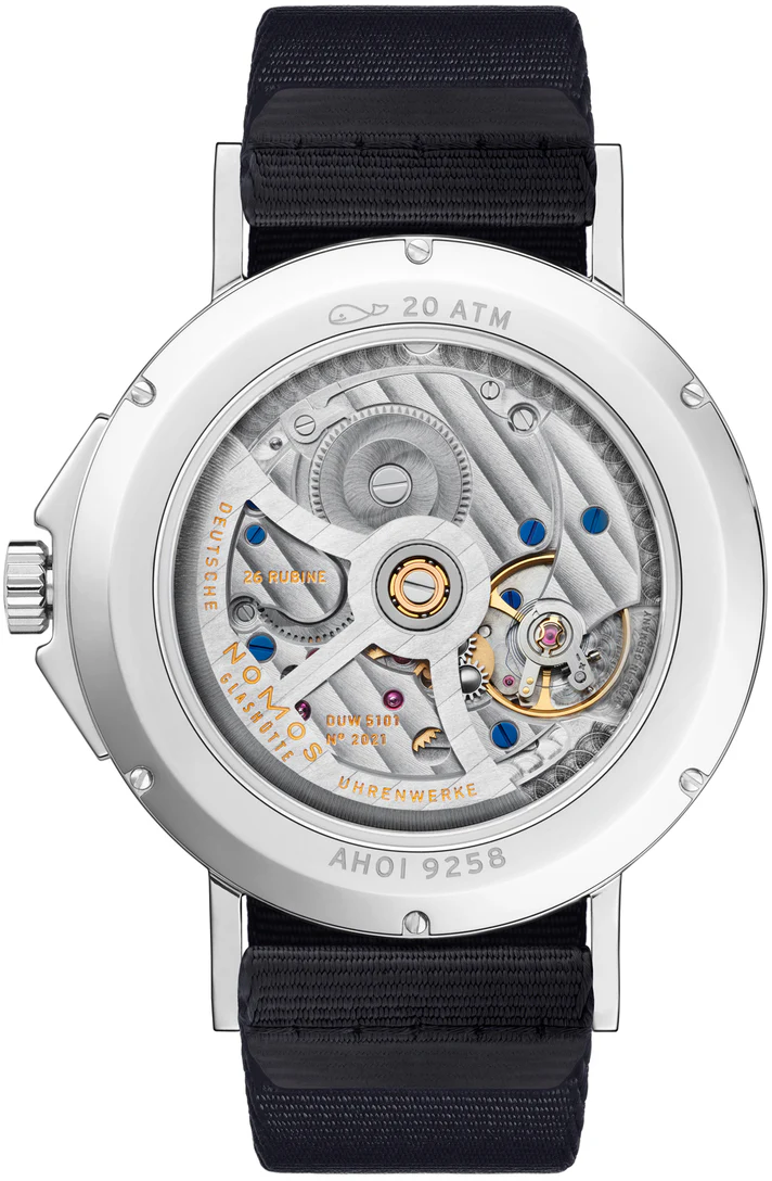 Nomos Glashutte Watch Ahoi Atlantik Datum Sapphire Crystal - Image 2