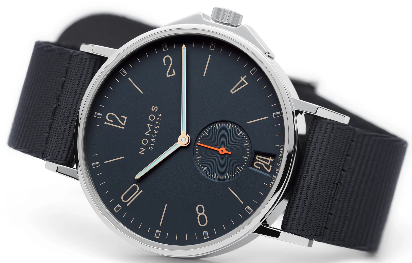 Nomos Glashutte Watch Ahoi Atlantik Datum Sapphire Crystal - Image 3