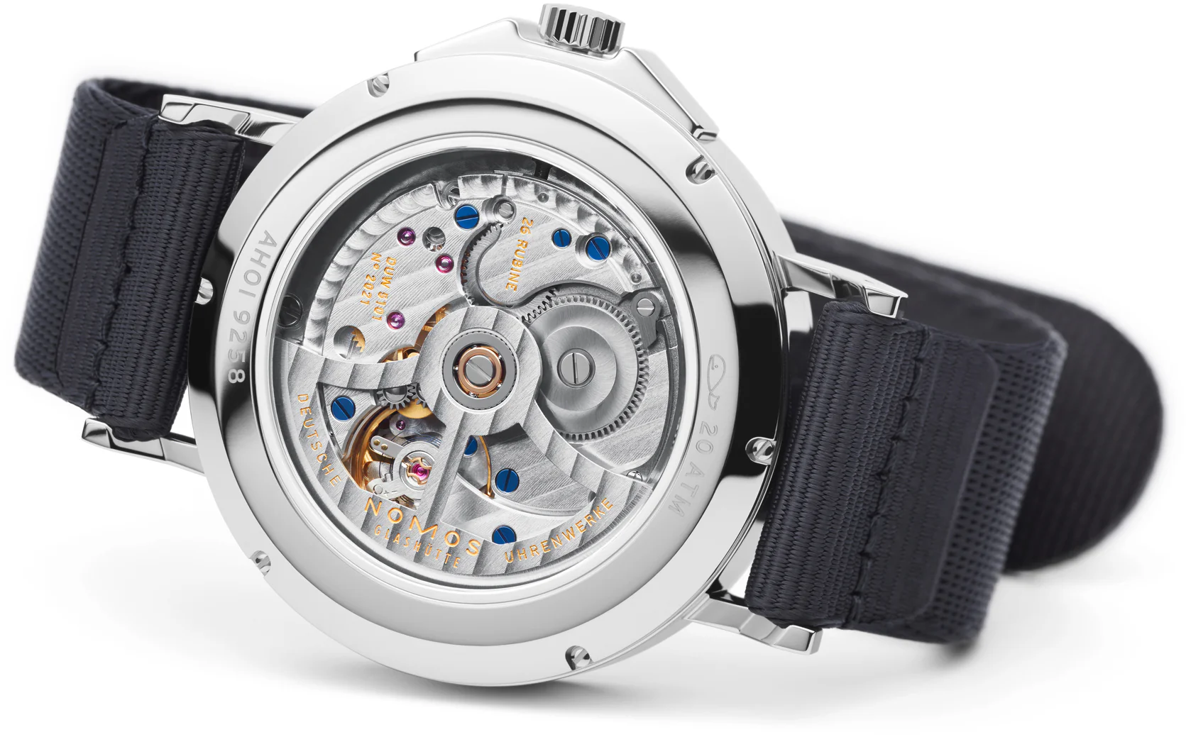 Nomos Glashutte Watch Ahoi Atlantik Datum Sapphire Crystal - Image 4
