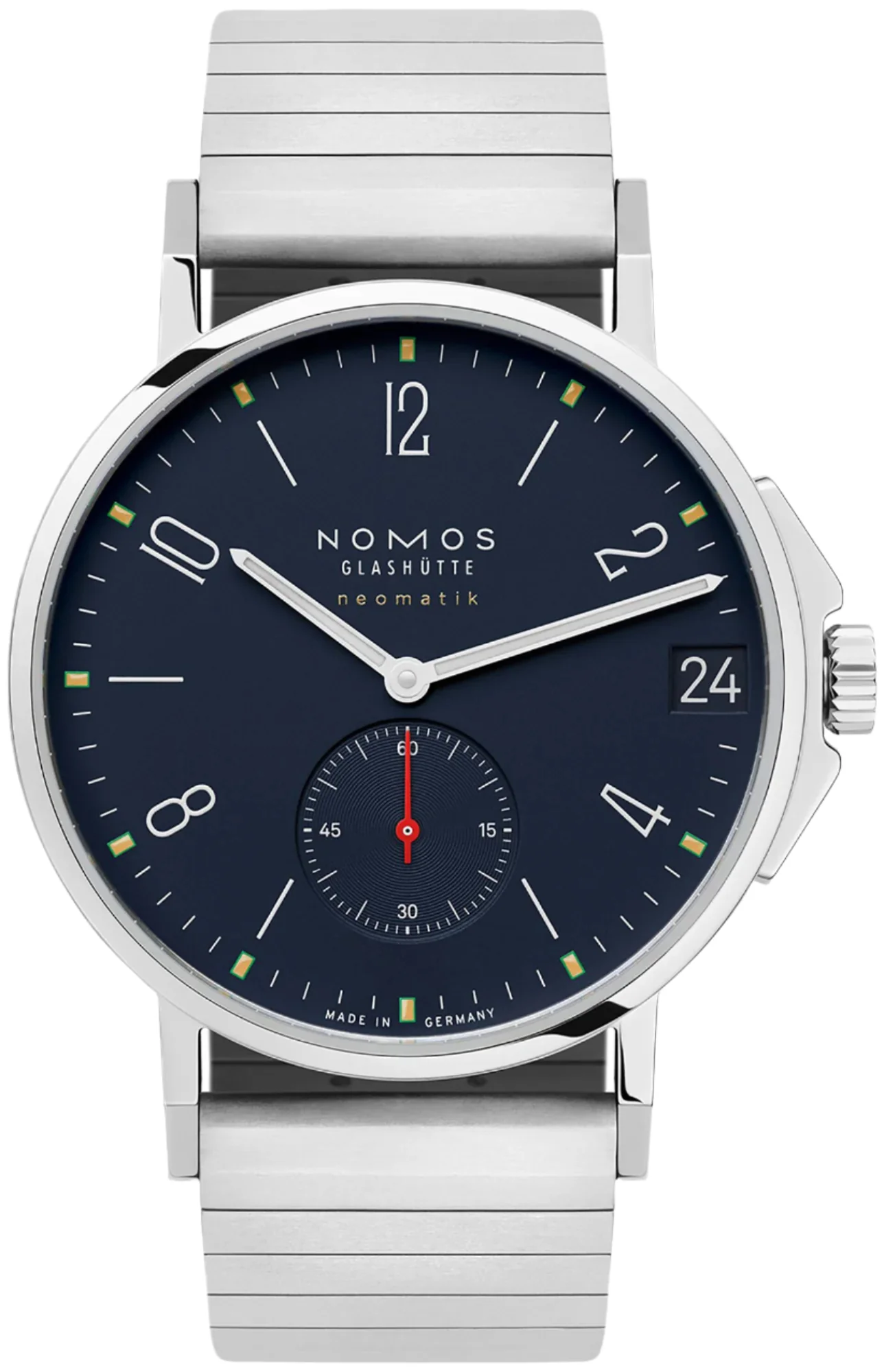 Nomos Glashutte Ahoi Neomatik 38 Date Atlantic Steel Back Watch