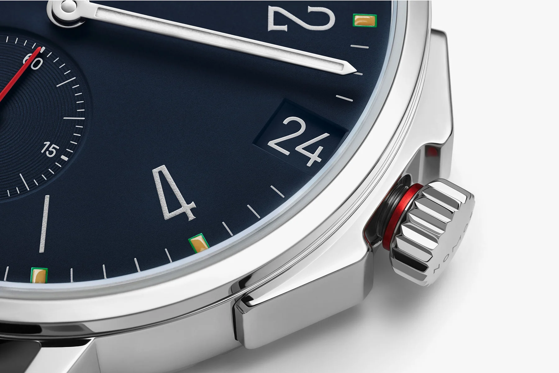 Nomos Glashutte Ahoi Neomatik 38 Date Atlantic Steel Back Watch - Image 4