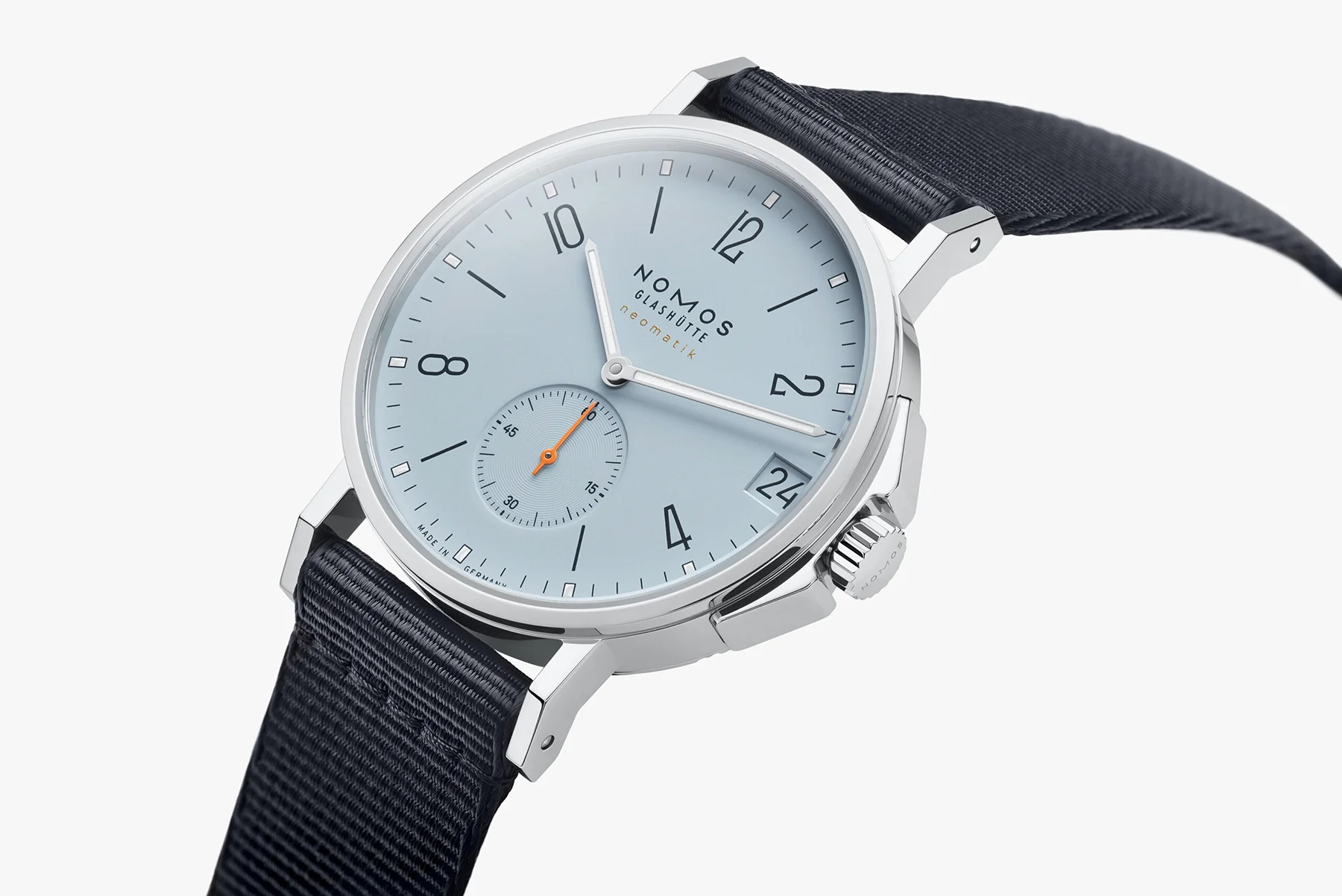 Nomos Glashutte Ahoi Neomatik 38 Date Sky Steel Back Watch - Image 3