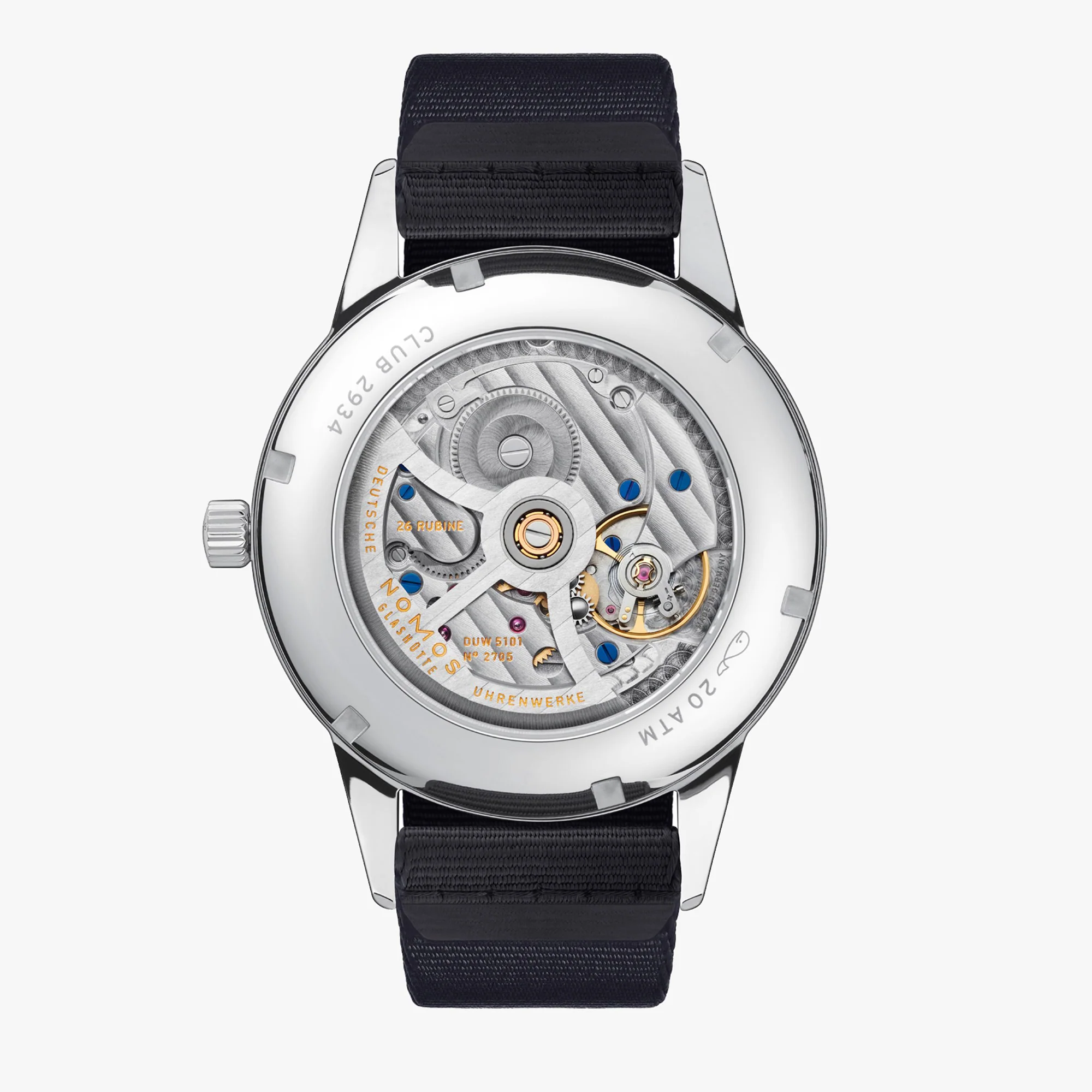 Nomos Glashutte Club Automat Datum Sapphire Crystal Watch - Image 2