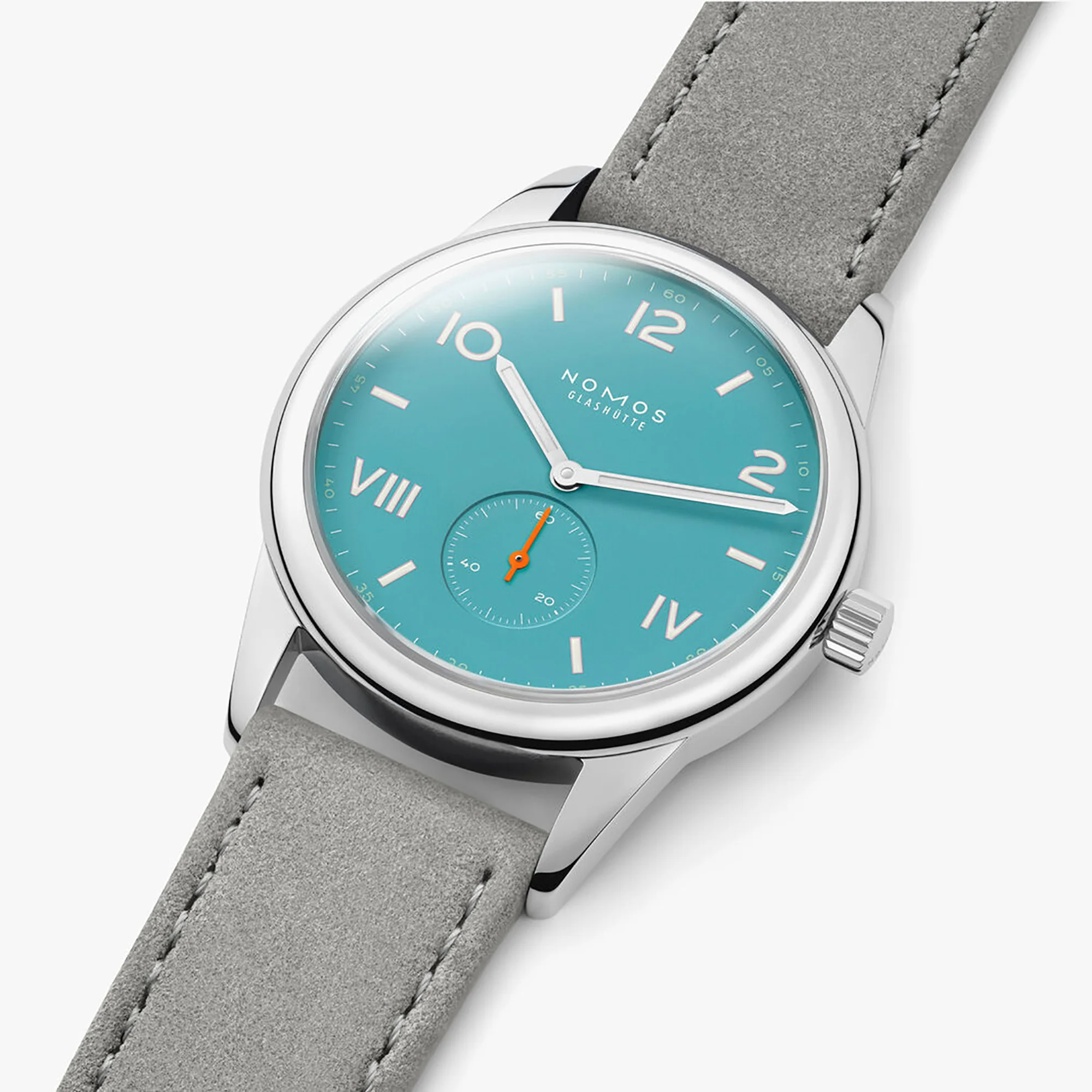 Nomos Glashutte Club Campus 38 Endless Blue Sapphire Crystal Watch - Image 5