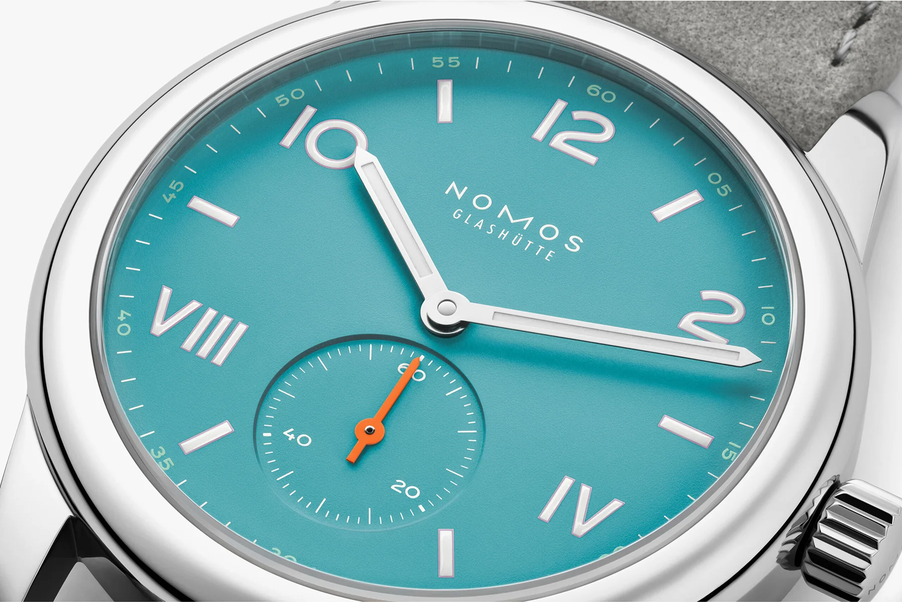 Nomos Glashutte Club Campus Endless Blue Steel Back Watch - Image 4