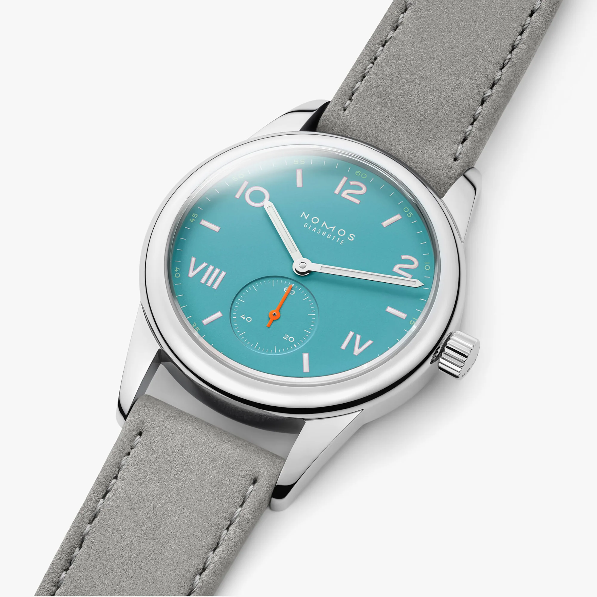 Nomos Glashutte Club Campus Endless Blue Steel Back Watch - Image 5