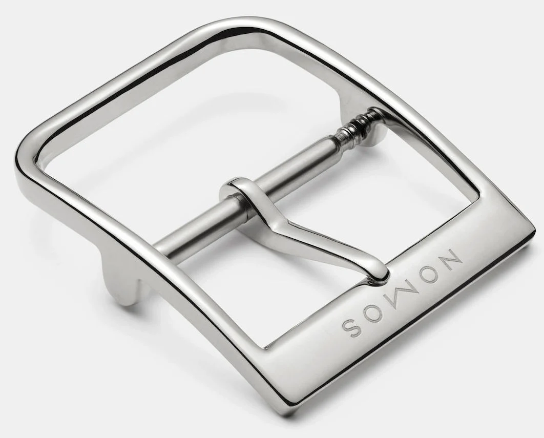 Nomos Glashutte Watch Lambda White Gold Zeiger Geblaut Sapphire Crystal - Image 8