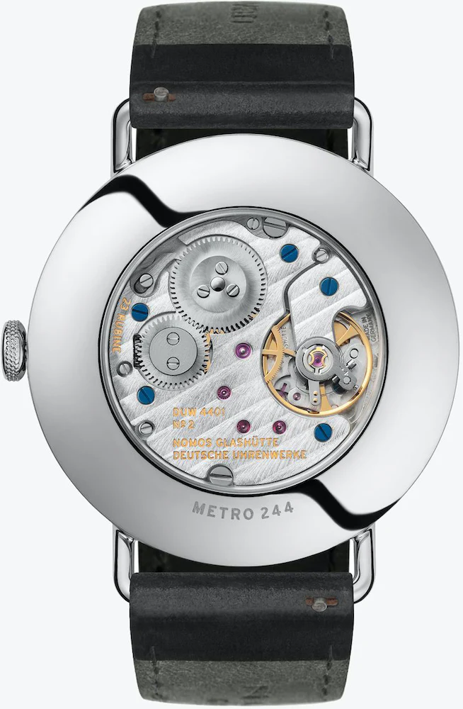 Nomos Glashutte Metro Datum Gangreserve Sapphire Crystal Watch - Image 2