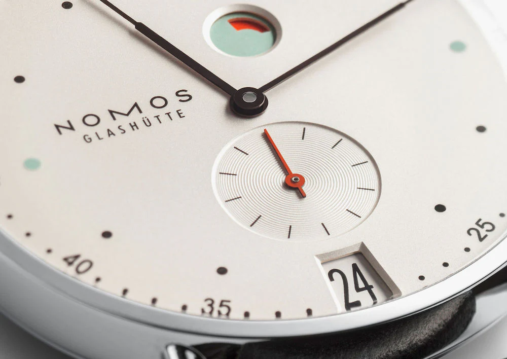 Nomos Glashutte Metro Datum Gangreserve Sapphire Crystal Watch - Image 4