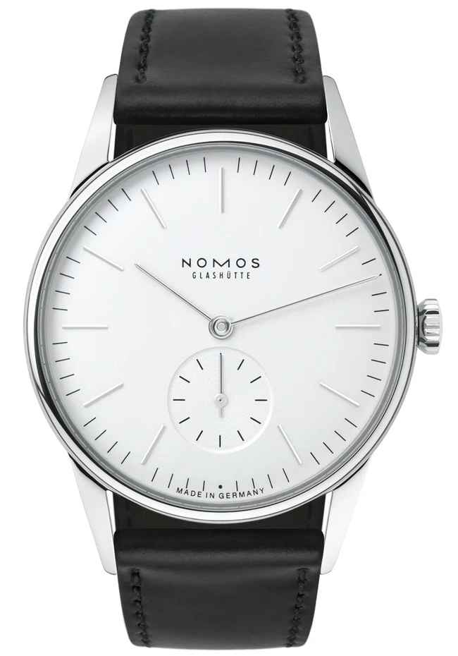 Nomos Glashutte Watch Orion White Sapphire Crystal
