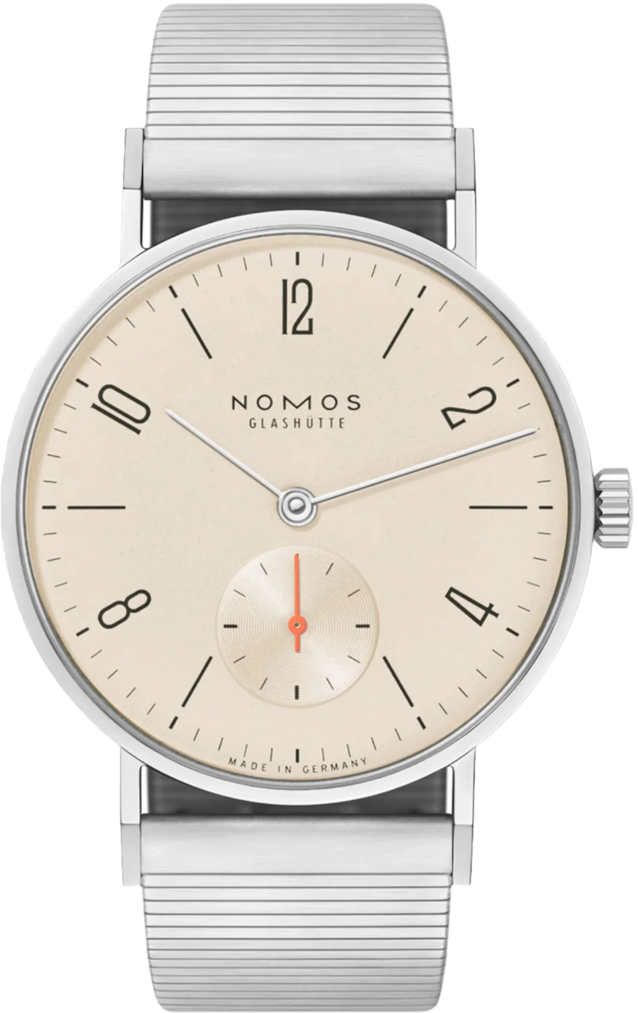 Nomos Glashutte Tangente 33 Champagne Sapphire Crystal Watch