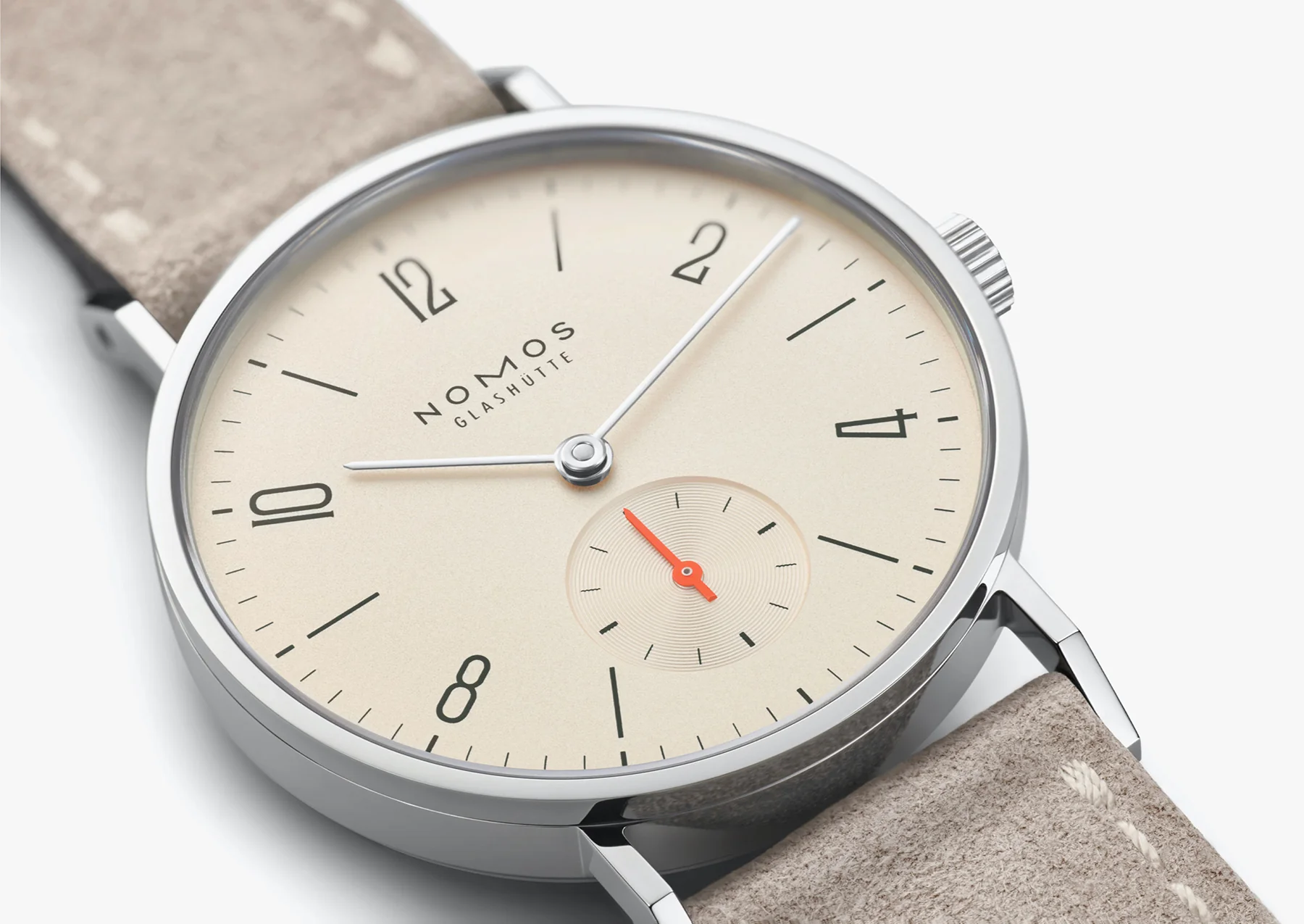 Nomos Glashutte Tangente 33 Champagne Sapphire Crystal Watch - Image 5