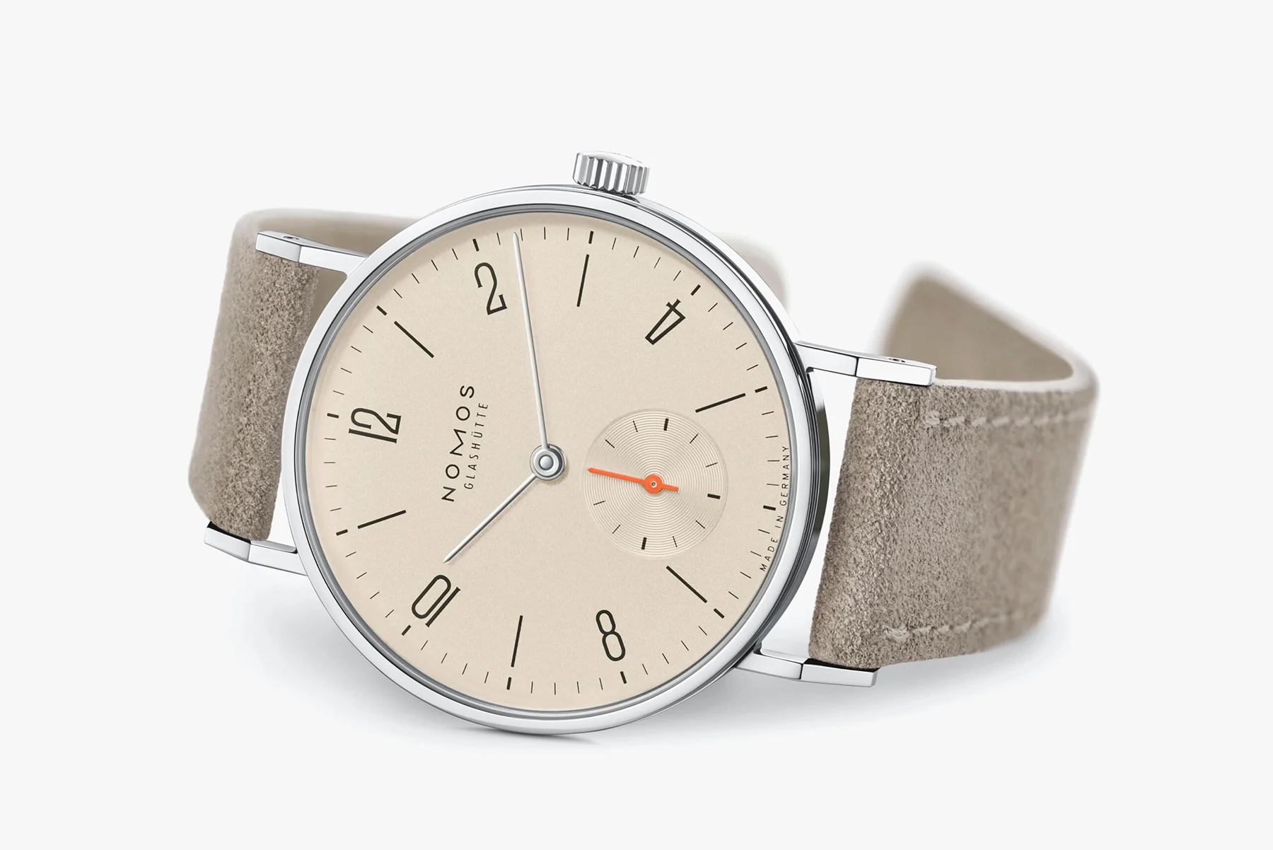 Nomos Glashutte Tangente 33 Champagne Sapphire Crystal Watch - Image 6