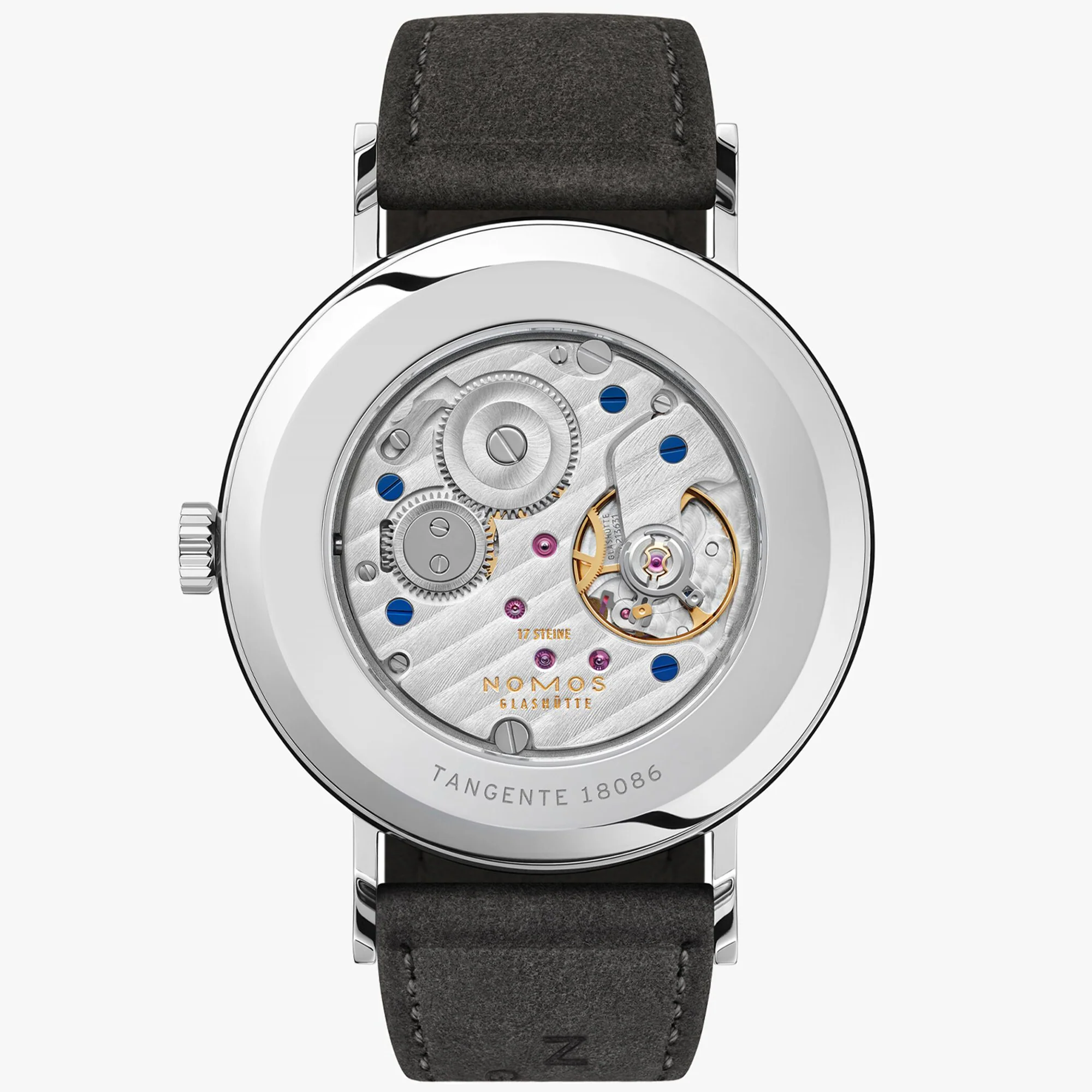 Nomos Glashutte Tangente 38 Midnight Blue Sapphire Crystal Watch - Image 2