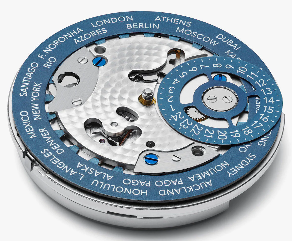 Nomos Glashutte True Blue Worldtimer Sapphire Crystal Watch - Image 7