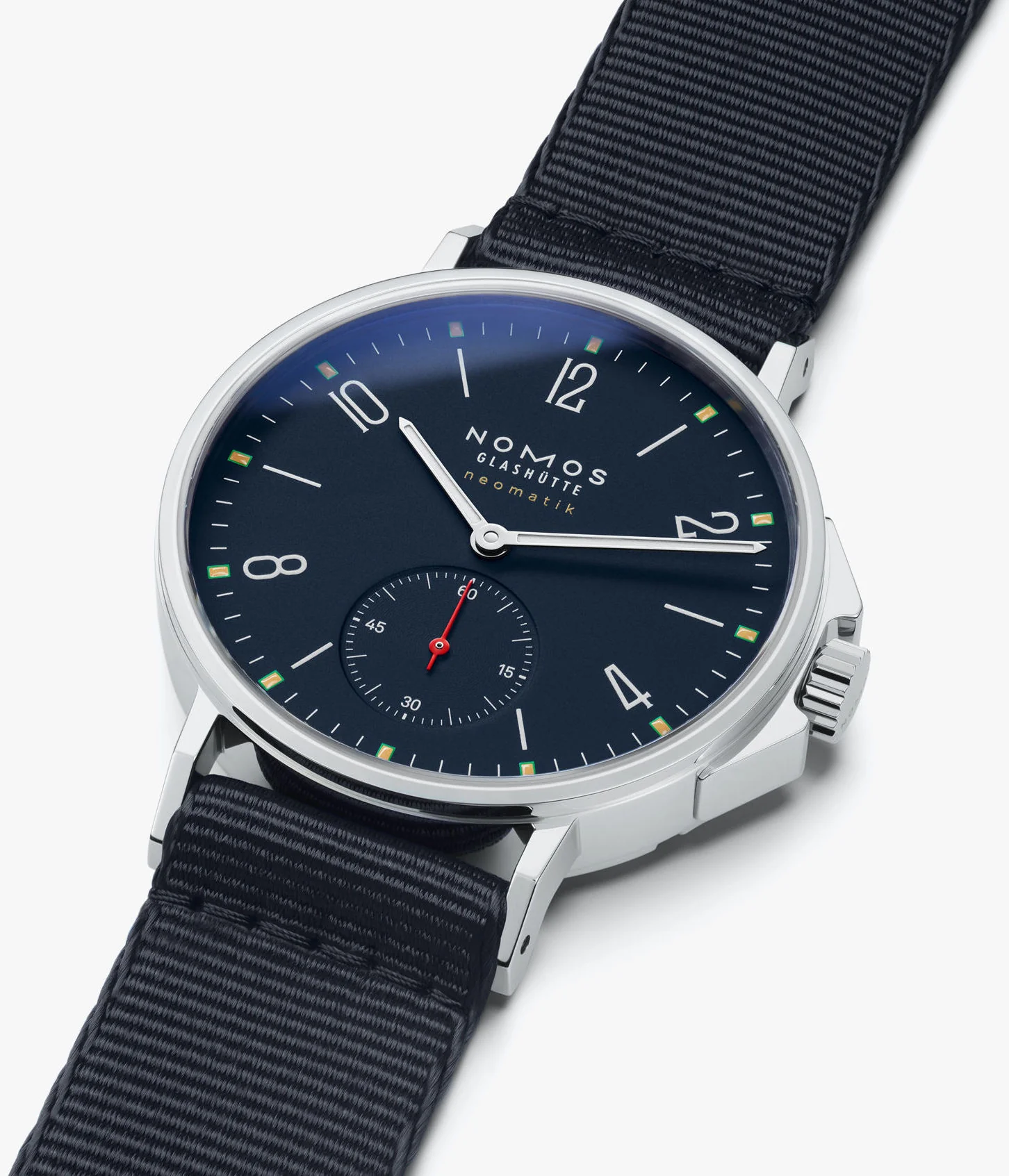 Nomos Glashutte Ahoi Neomatik Atlantic Sapphire Crystal Watch - Image 5