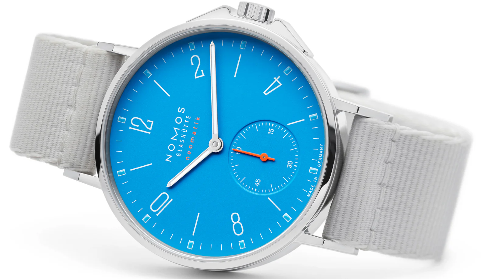 Nomos Glashutte Ahoi Neomatik Siren Blue Sapphire Crystal Watch - Image 2